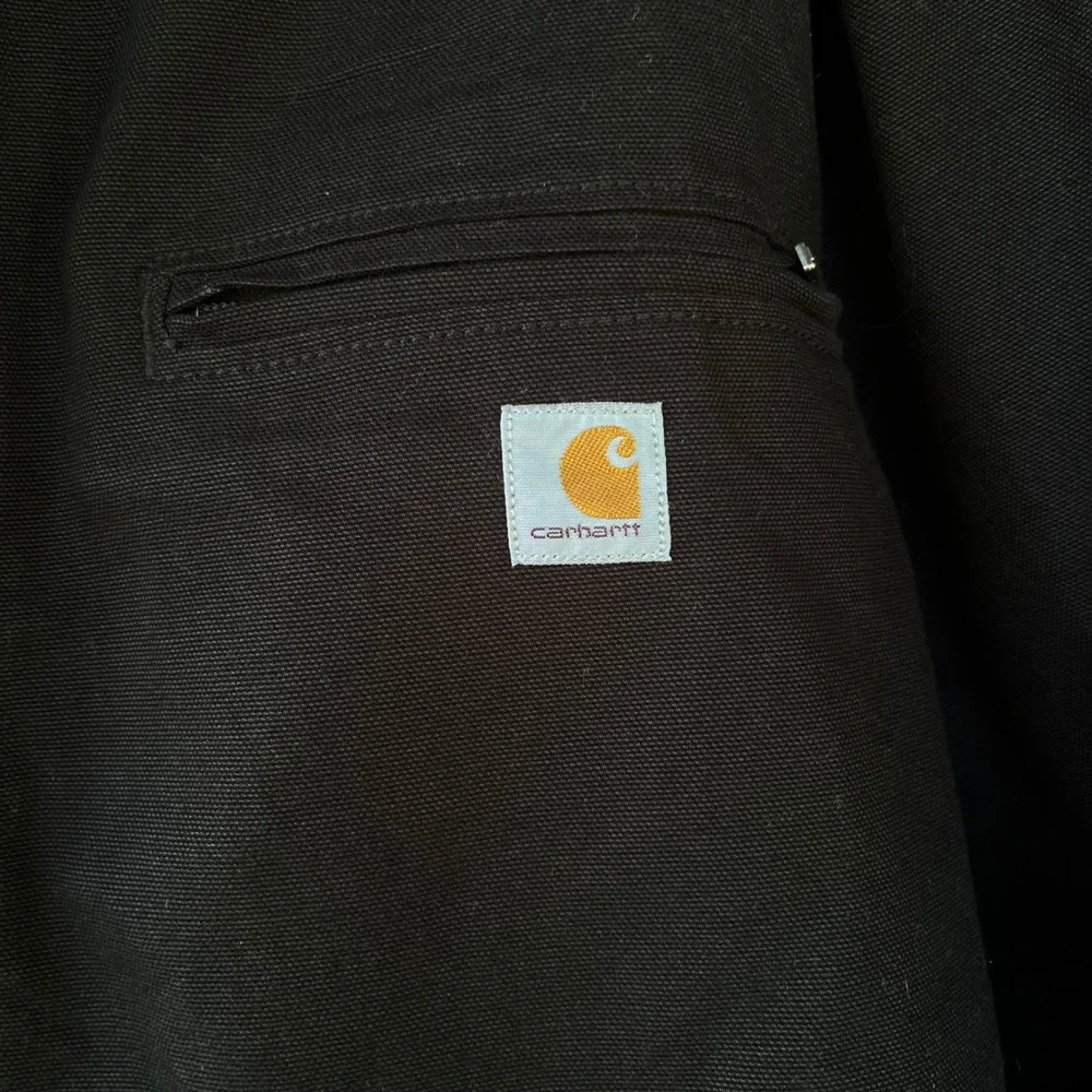 Carhartt Mens 3X Black Sherpa Lined Jacket‎ Loose Fit Heavyweight Work Utility